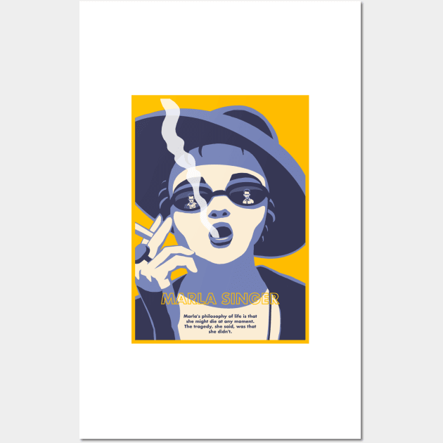 Marla Singer life philosophy Wall Art by chillstudio